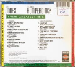 Tom Jones & Engelbert Humperdinck - Back To Back(Their Greatest Hits) - CD