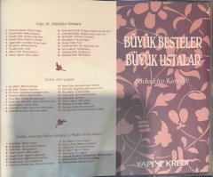 Büyük Besteler Büyük Ustalar Selahaddin Pınar CD