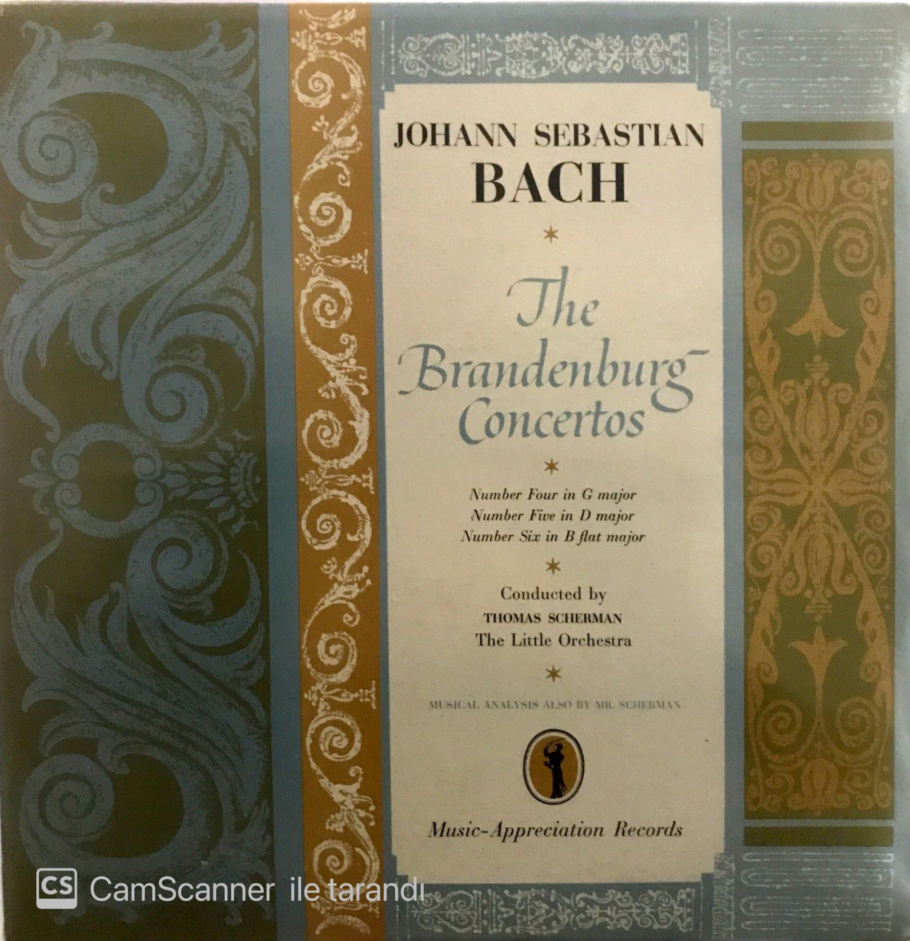 Johann Sebastian Bach The brandenburg Concertos LP + 10inc.