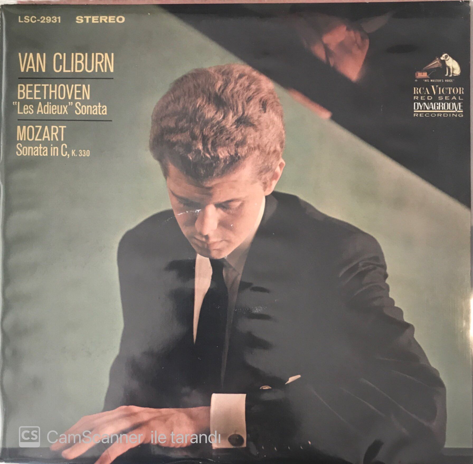 Van Cliburn Beethoven 'Les Adieux' Sonata - Mozart Sonata In C. LP