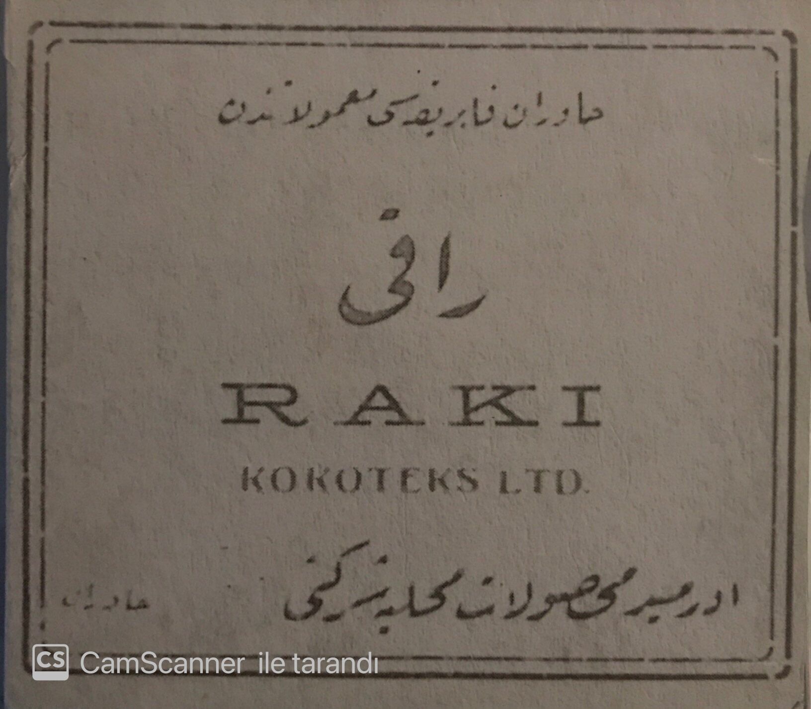 Rakı Kokoteks LTD. CD
