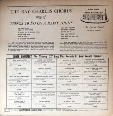 The Ray Charles Chorus Sings Of Things To Do On A Rainy Night LP