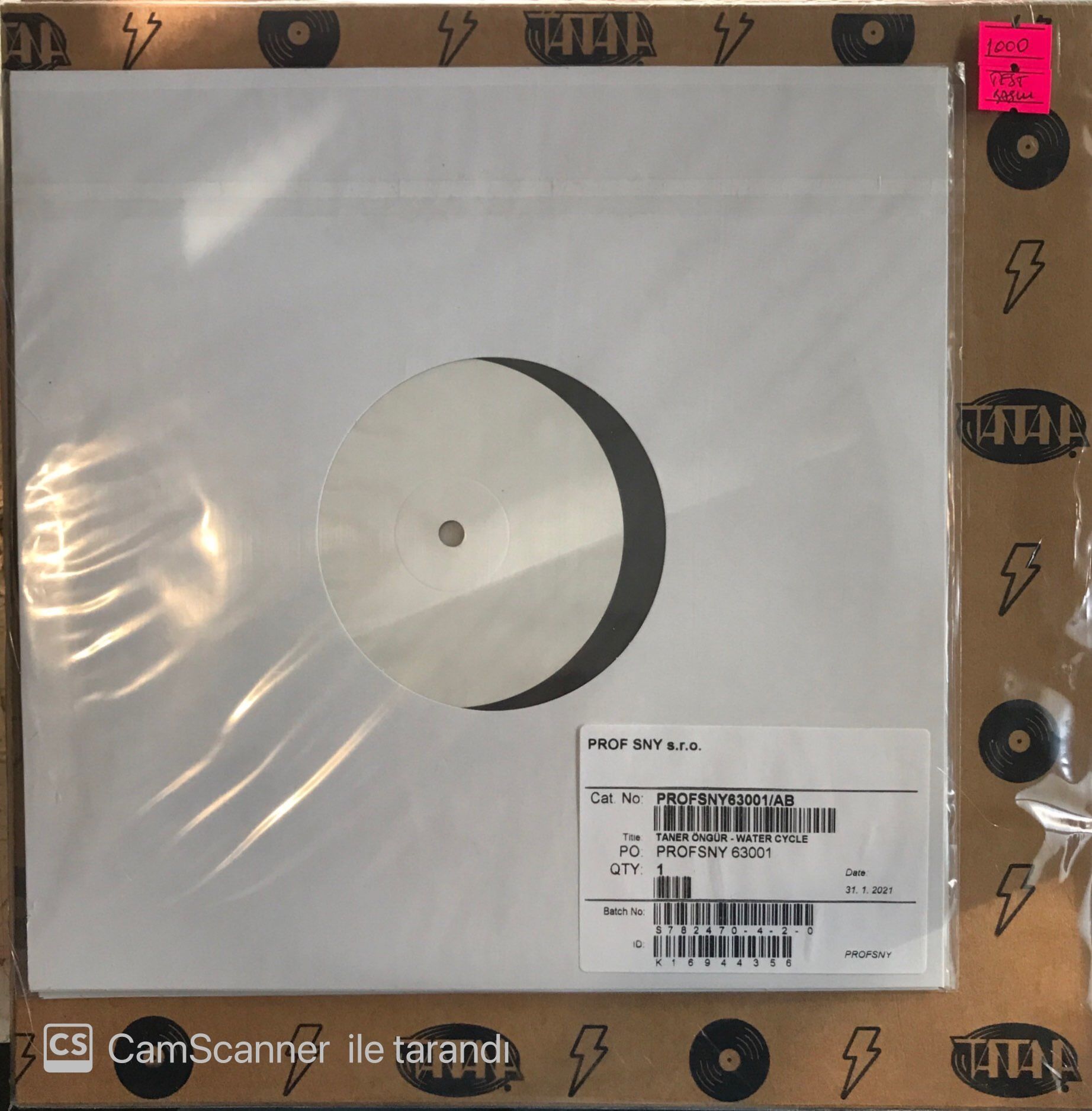 Taner Öngür - Water Cycle Test Baskı 2 LP