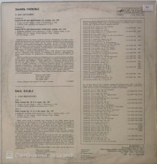 L. Van Beethoven Emil Gilels Piana Sonatas No.30 LP