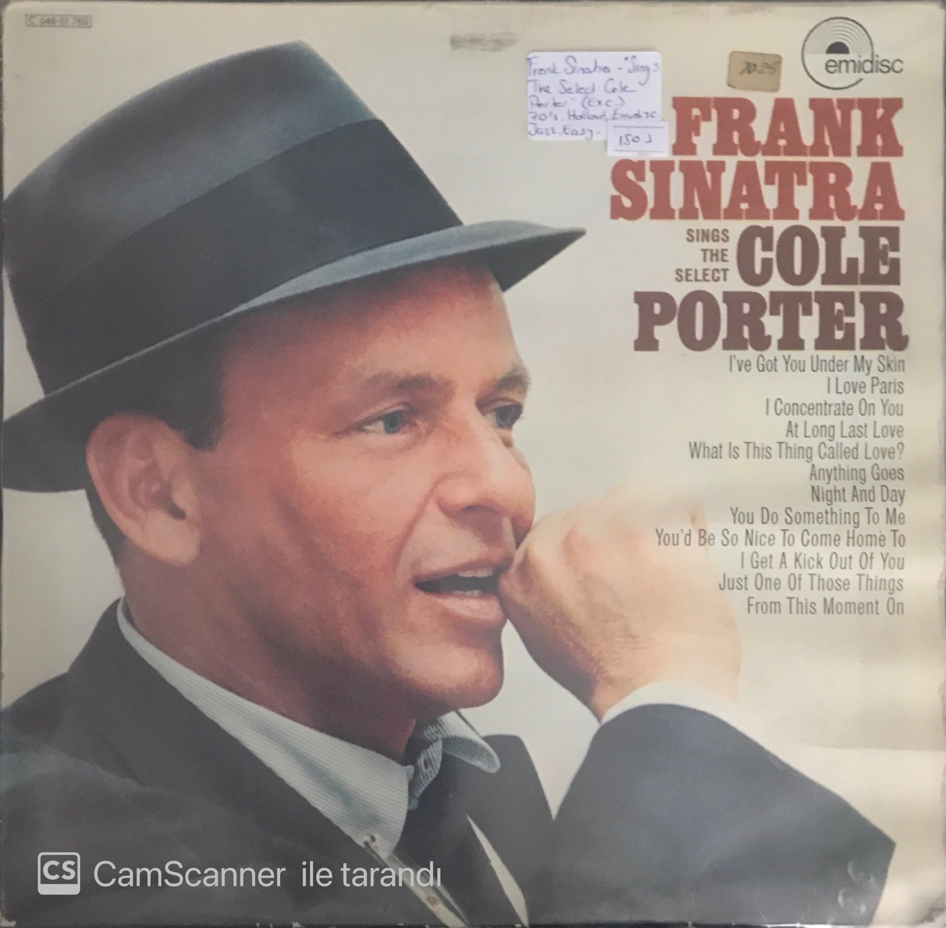 Frank Sinatra Sing The Select Cole Porter LP