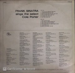 Frank Sinatra Sing The Select Cole Porter LP