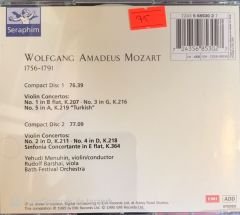 Mozart - Violin Concertos  Nos.1-5 - Yehudi Menuhin   2 x CD