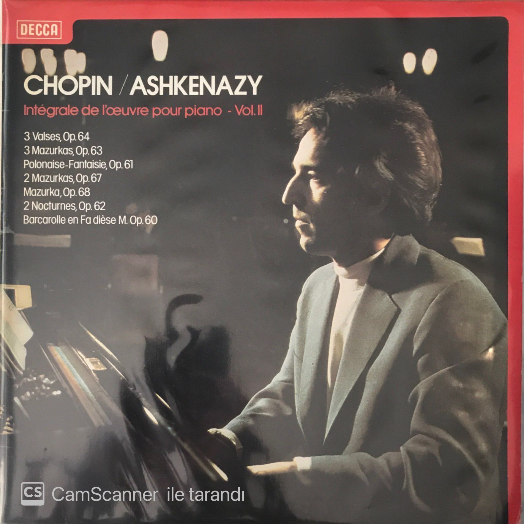 Chopin - Ashkenazy Integrale De Loeuvre Pour Piano - Vol.II LP
