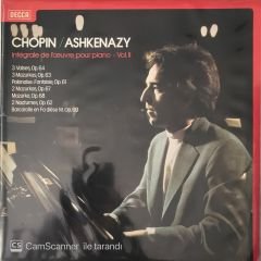 Chopin - Ashkenazy Integrale De Loeuvre Pour Piano - Vol.II LP