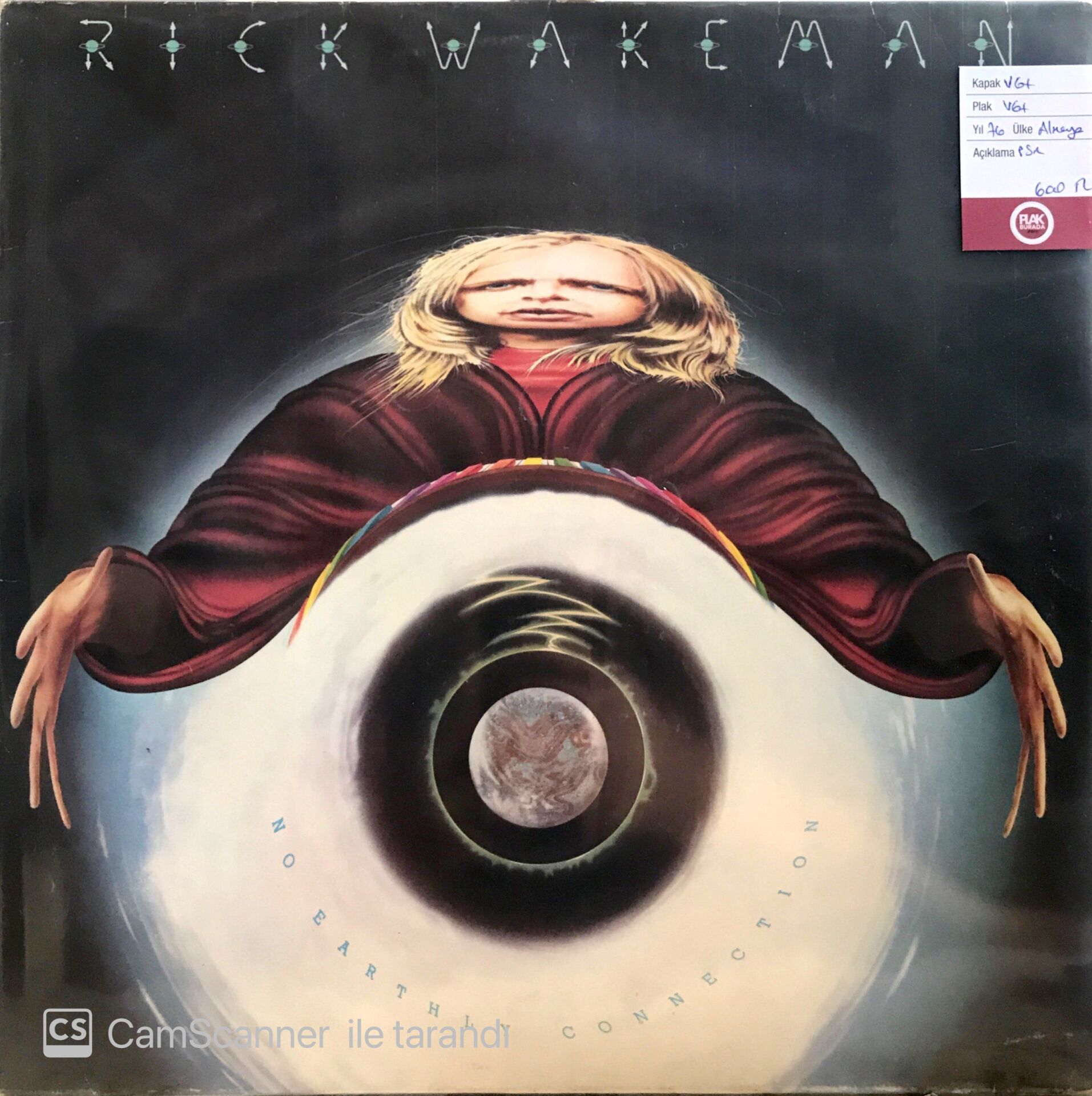 Rick Wakeman No Earthly Connection LP