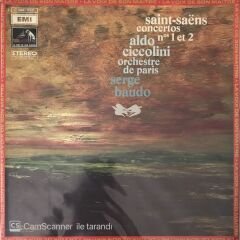 Saint Saens Concertos Aldo N'1 et 2 Ciccolini Orchestre De Paris Serge Baudo LP