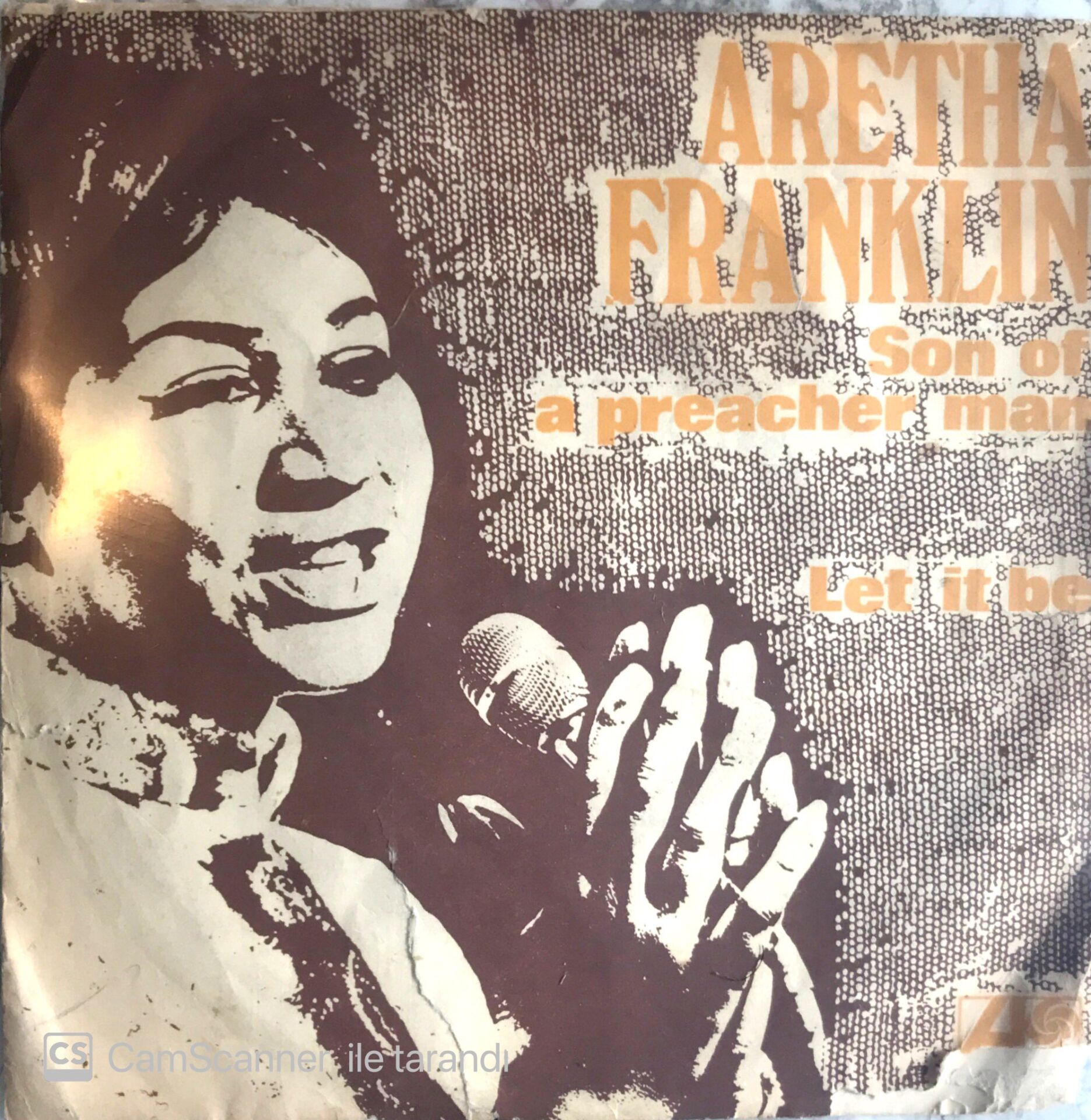 Aretha Franklin Let it Be 45'lik