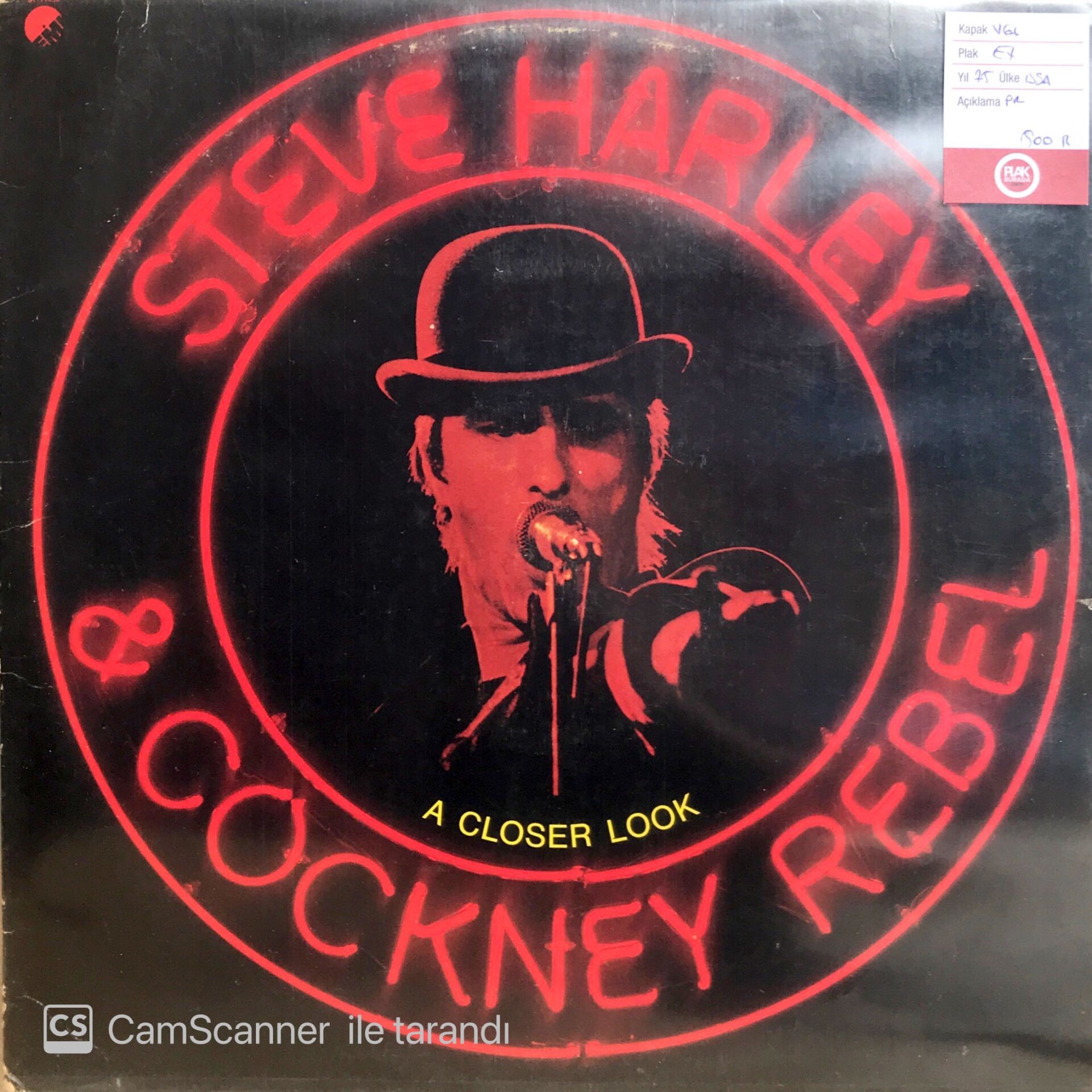 Steve Harley & Cockney Rebel / A Closer Look LP