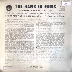Coleman Hawkins - The Hawk in Paris (3 Şarkılık EP) 45'lik