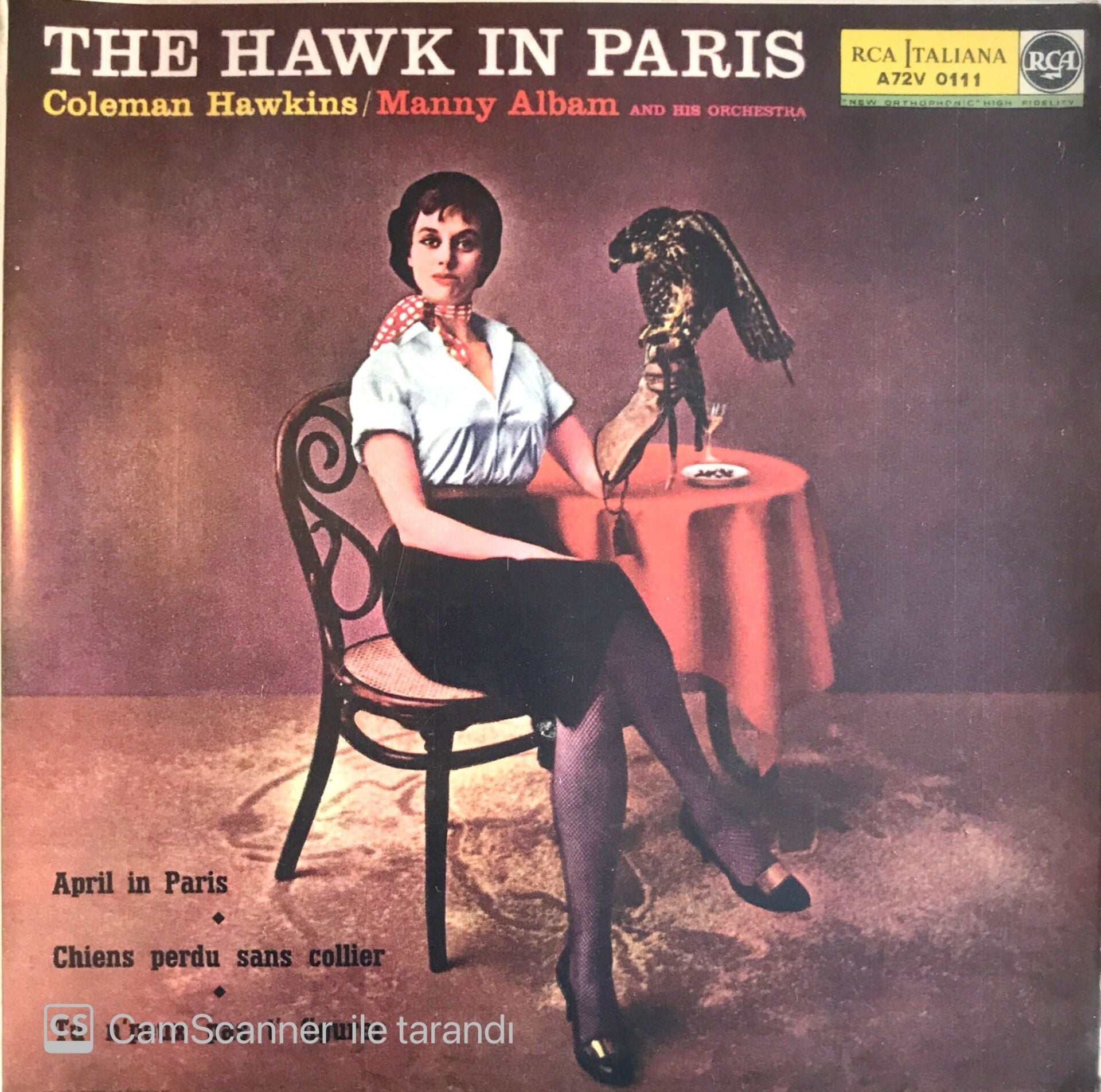 Coleman Hawkins - The Hawk in Paris (3 Şarkılık EP) 45'lik