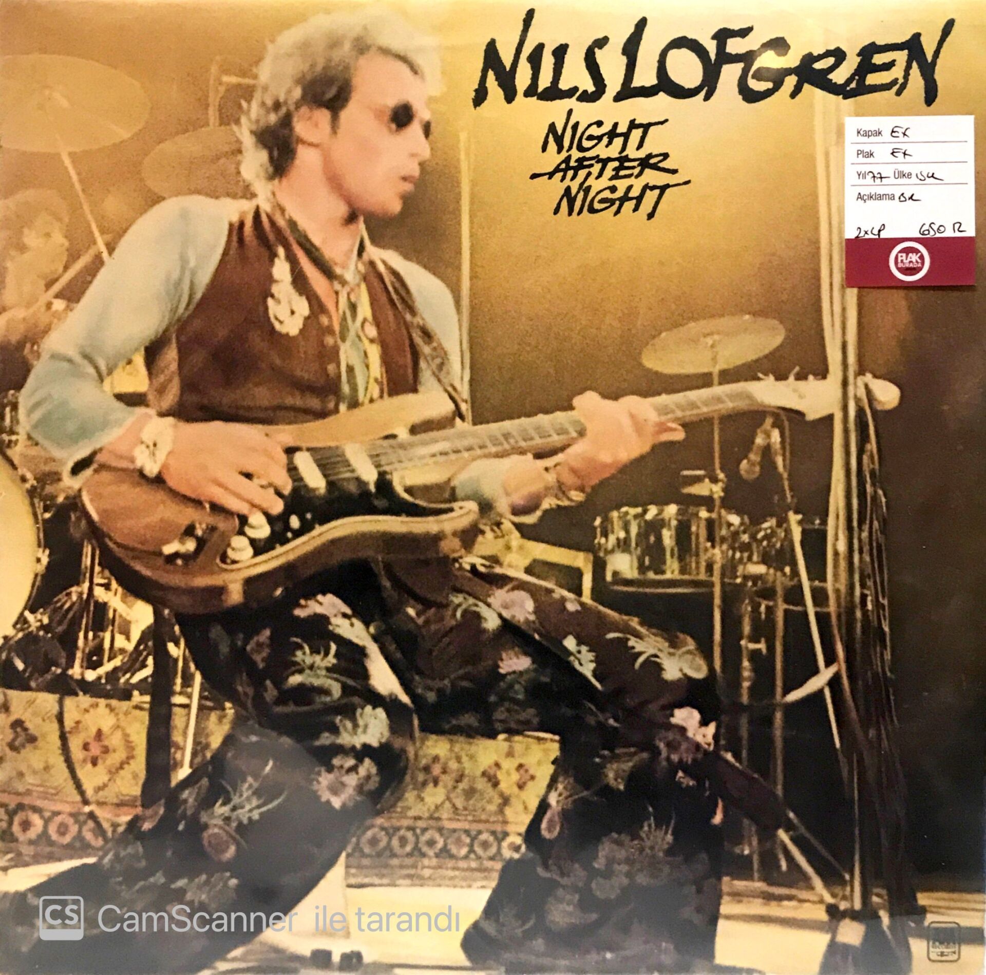 Nils Lofgren / Night After Night Double LP