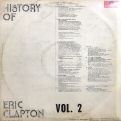 Eric Clapton History Of Eric Clapton LP