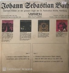 Johann Sebastian Bach 1985/1750 LP