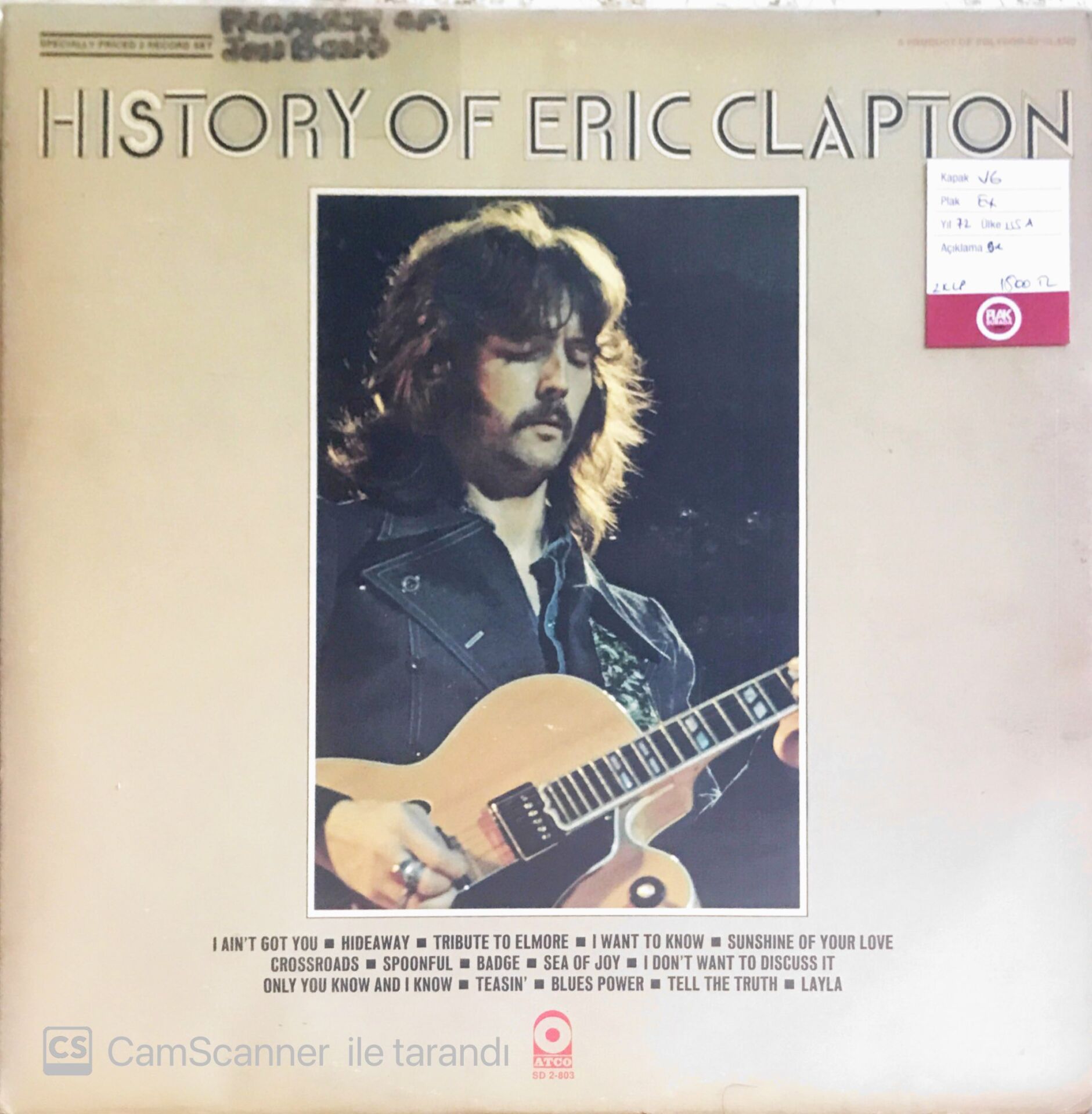 Eric Clapton - History Of Eric Clapton - LP