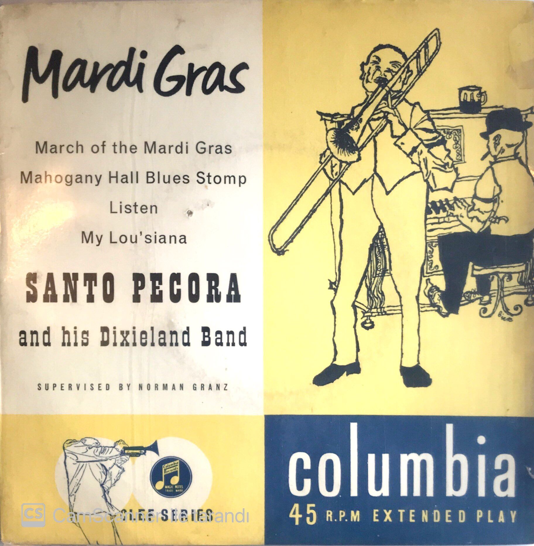 Santo Pecora - Mardi Gras (4 Şarkılık EP) 45'lik