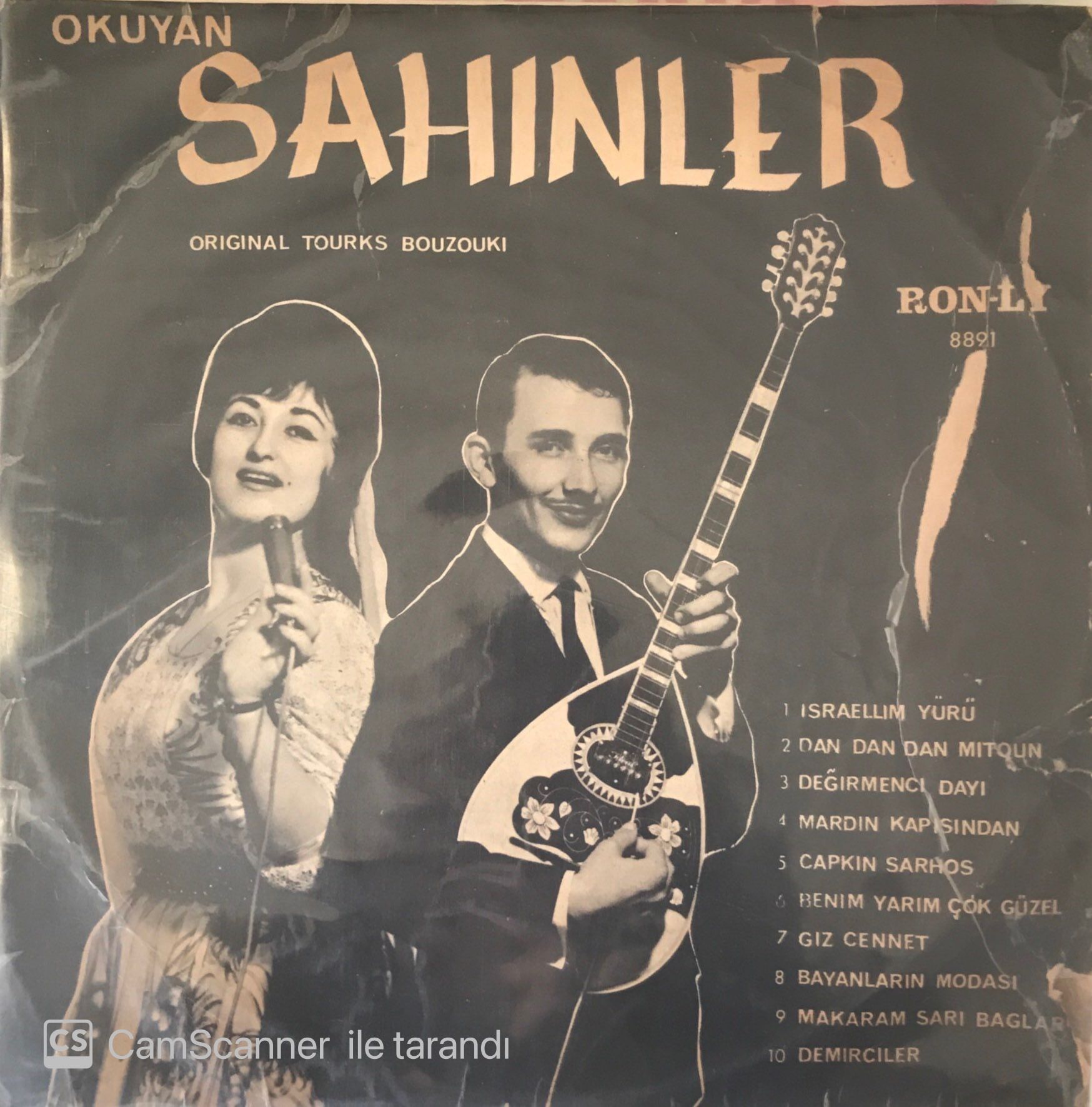 Orıgınal Tourks Bouzoukı Okuyan Sahınler LP