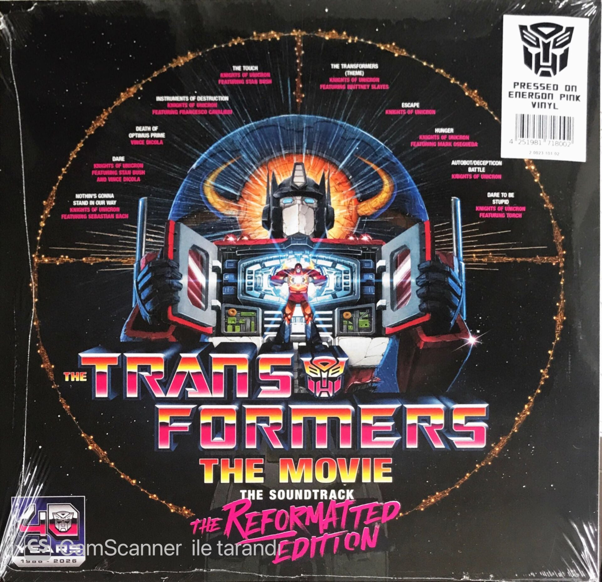 Transformers - The Movie Soundtrack (Reformatted Edition Energon Pink Vinyl) - LP