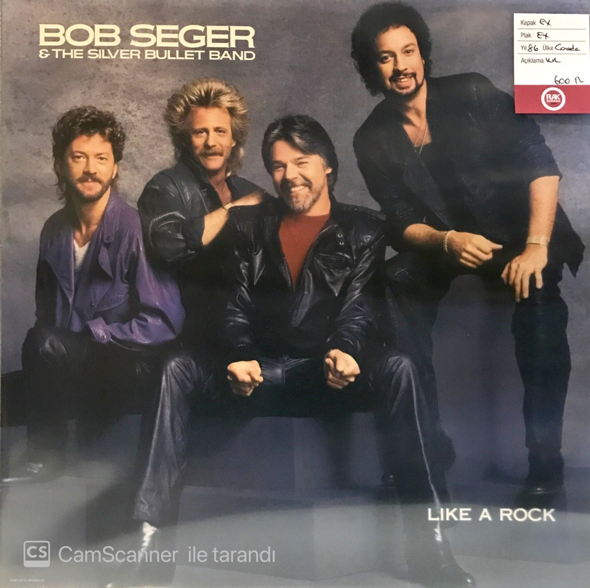 Bob Seger The Silver Bullet Band Like A Rock LP Plak Sat N Al
