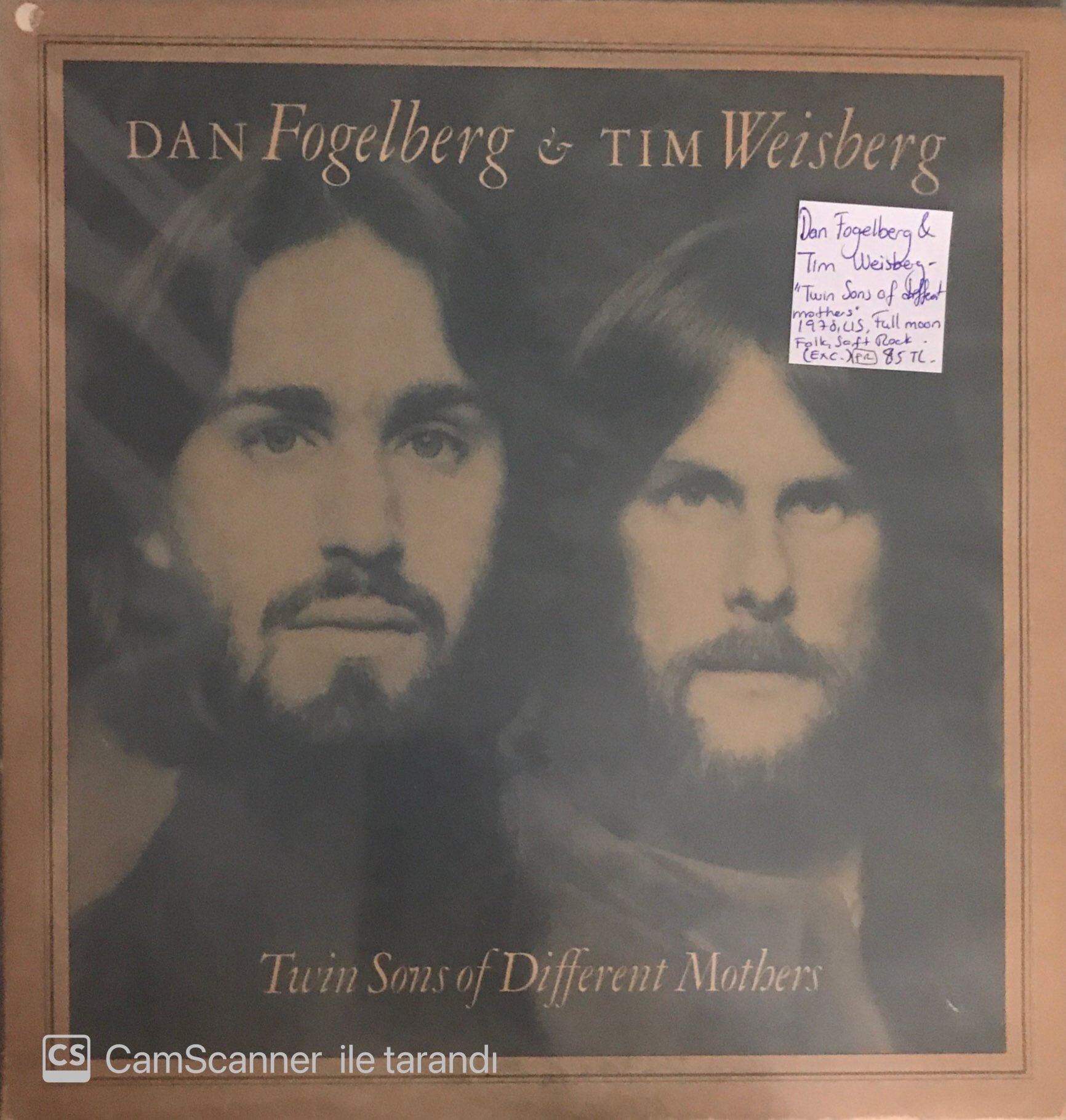 Dan Fogelberg & Tim Weisberg Twin Sons Of Different Mothers LP