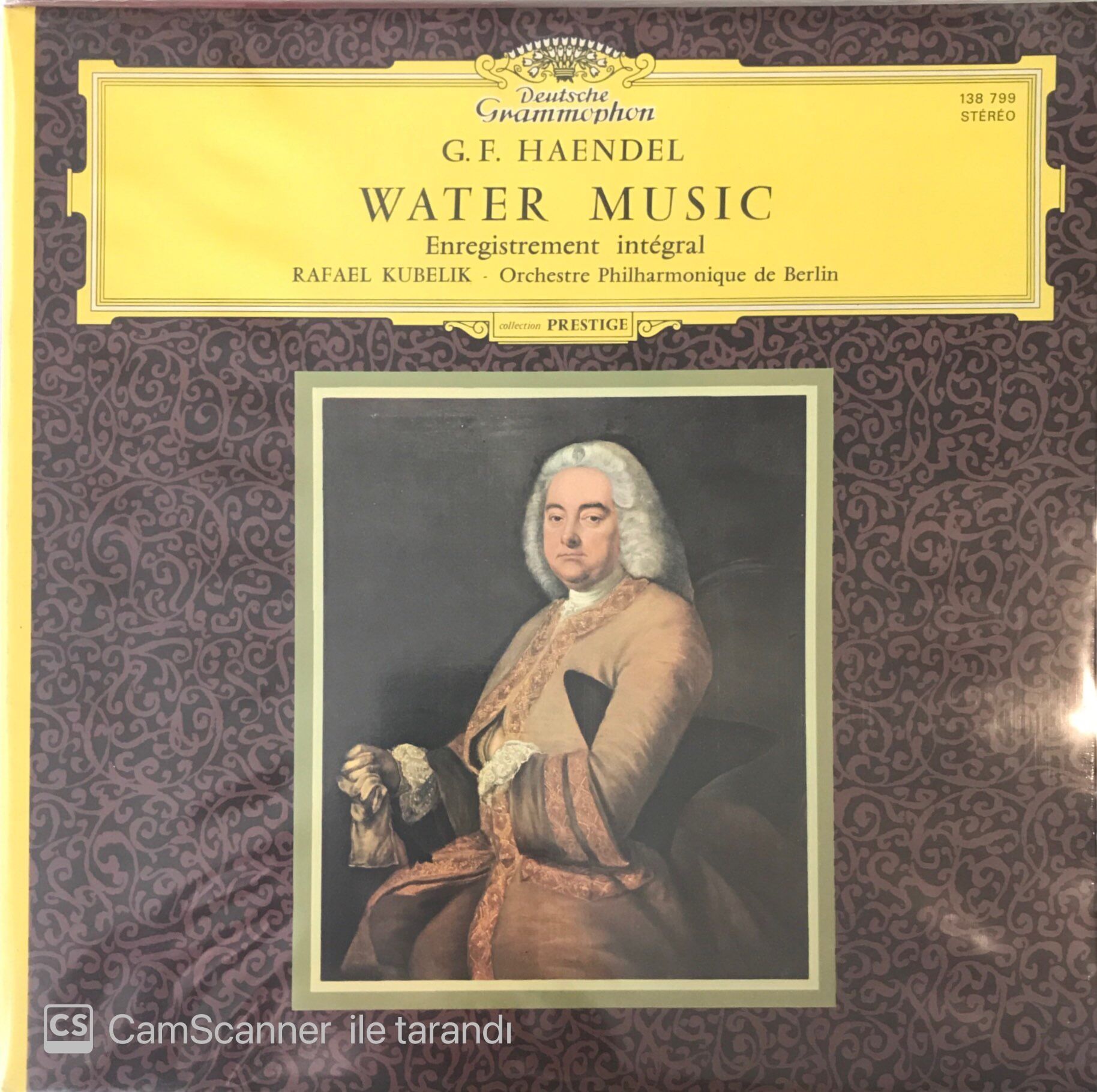 G. F. Haendel - Water Music Enregistrement Integral LP