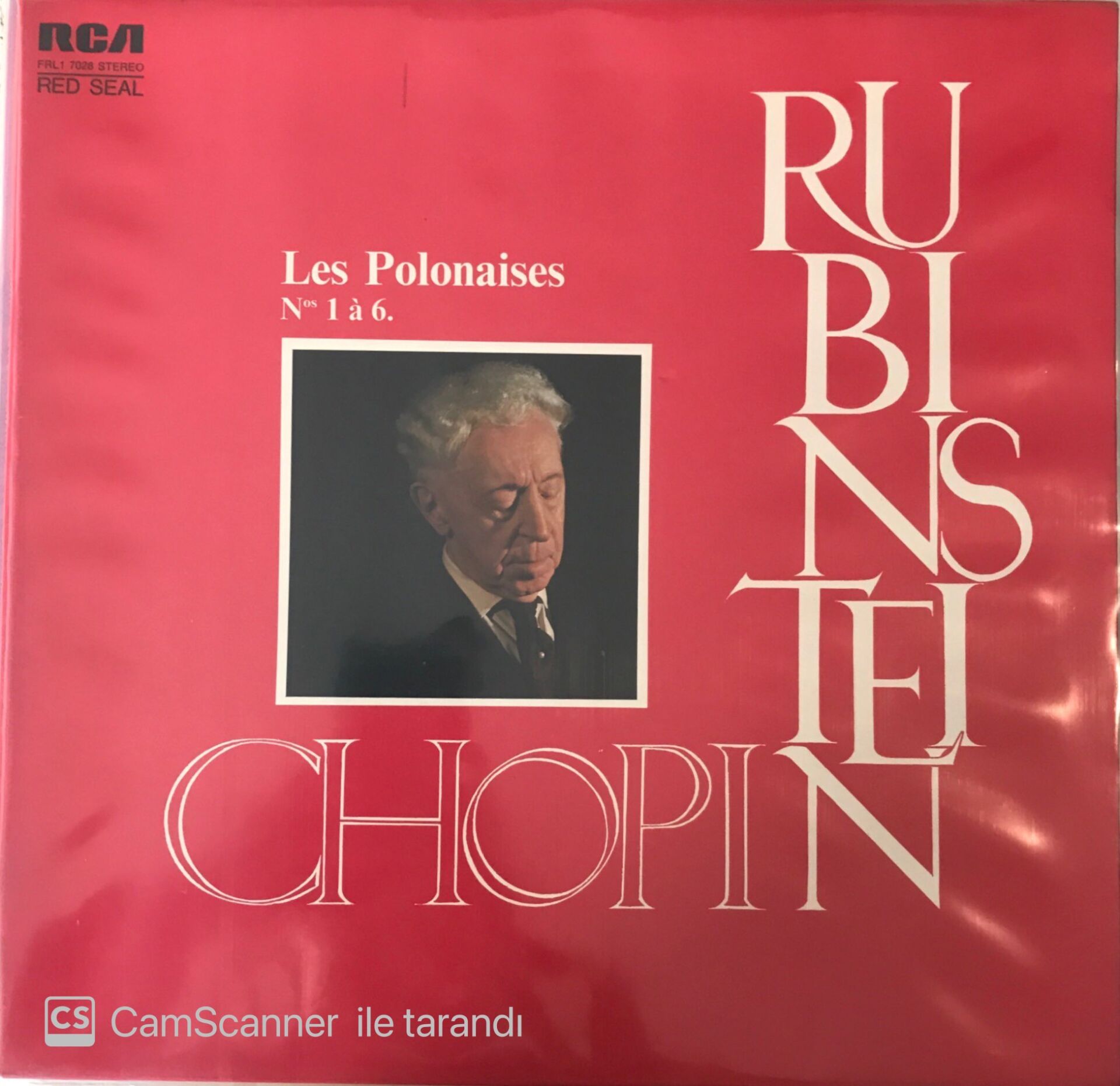 Chopin Les Polonaises N'1 a 6. Rubinstein LP
