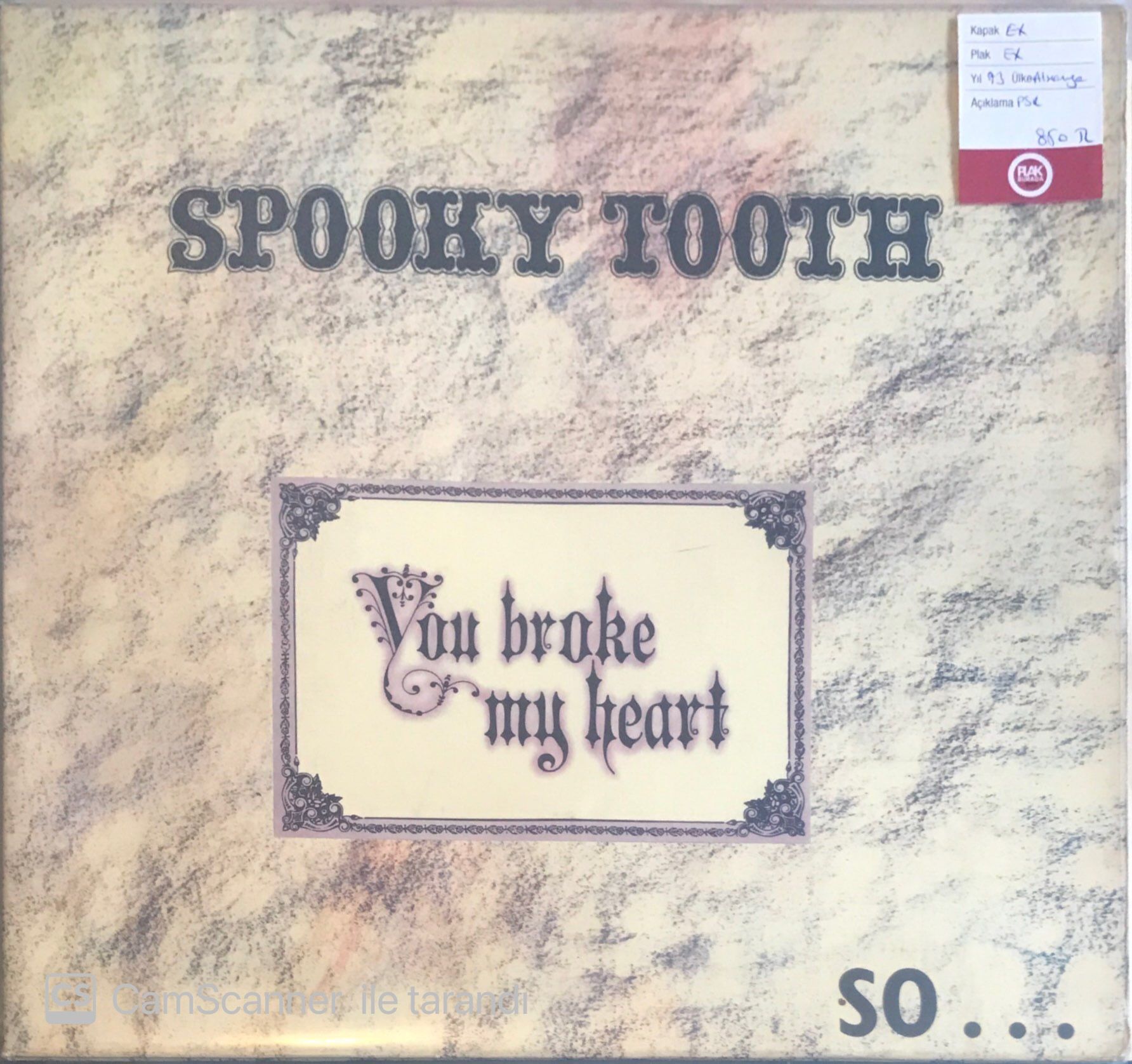 Spooky Tooth - You Broke My Heart LP