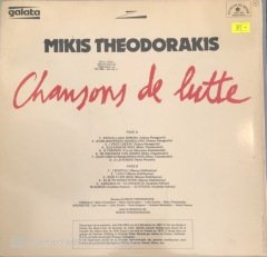 Mikis Theodorakis Chansons De Lutte LP