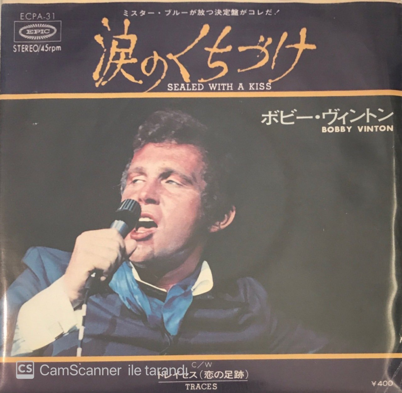 Bobby Vinton Sealed With A Kiss Japon Baskı 45lik