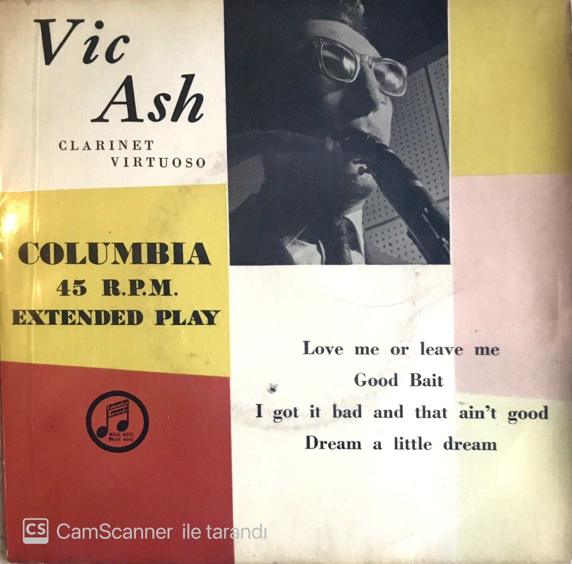 Vic Ash Clarinet Virtuoso (4 Şarkılık EP) 45'lik