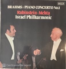 Brahms: Piano Concerto No.1 Rubinstein , Mehta Israel Philharmonic LP