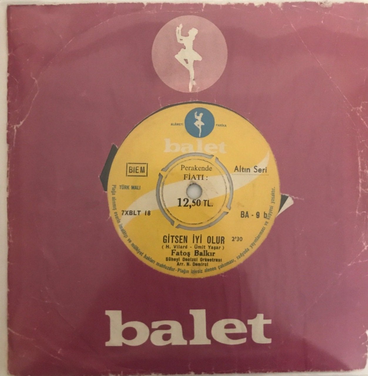 Fatoş Balkır Sakın Gitme 45lik