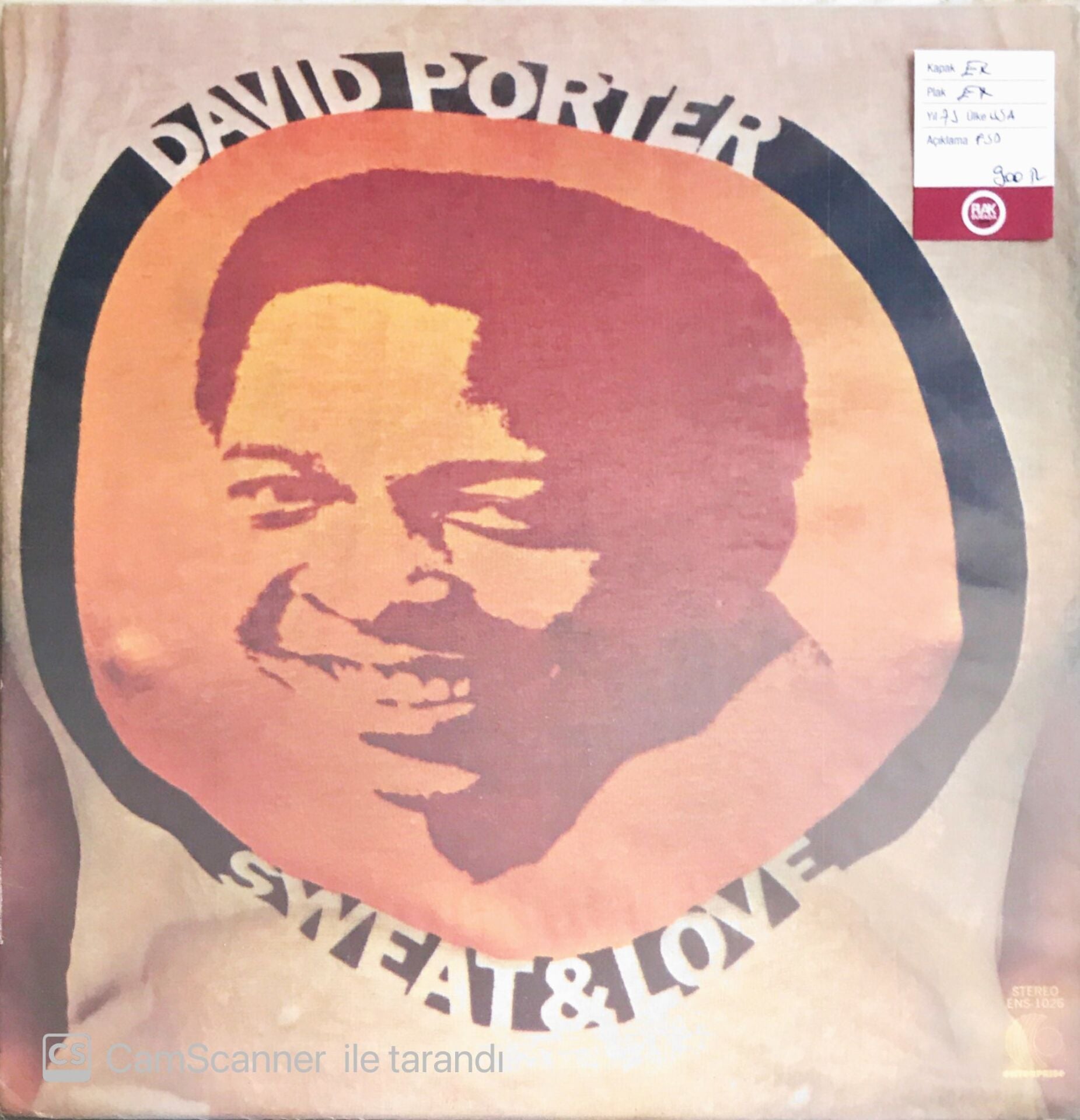 David Porter - Sweat & Love - LP