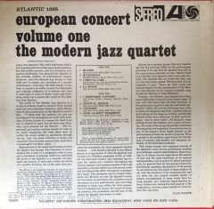 The Modern Jazz Quartet Volume One European Concert LP