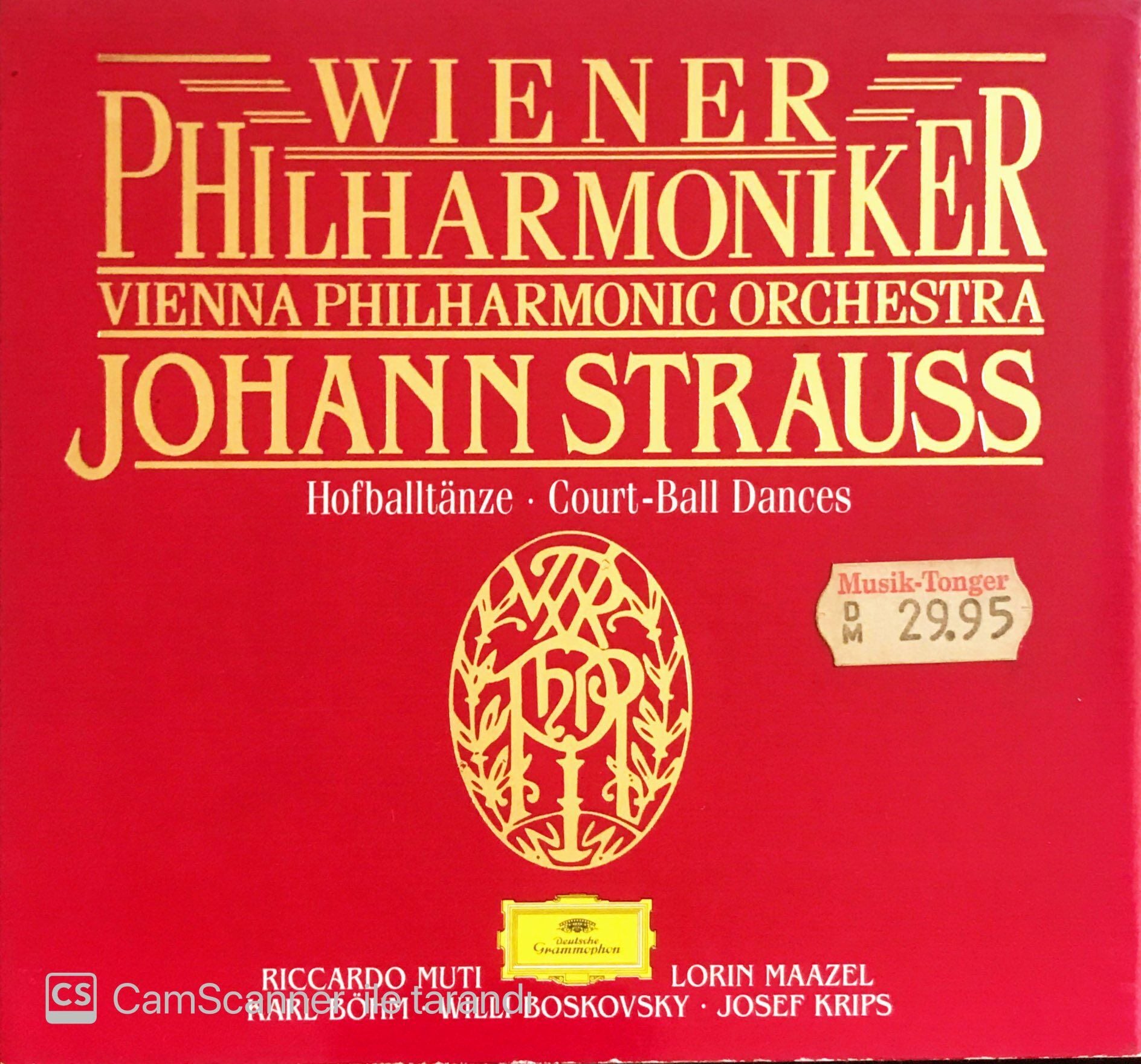 Johann Strauss: Hofballtanze - Vienna Philharmoniker Orchestra - CD