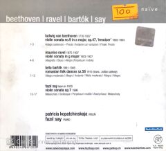 Fazıl Say - Patricia Kopatchinskaja / Beethoven - Ravel - Bartok - Say CD