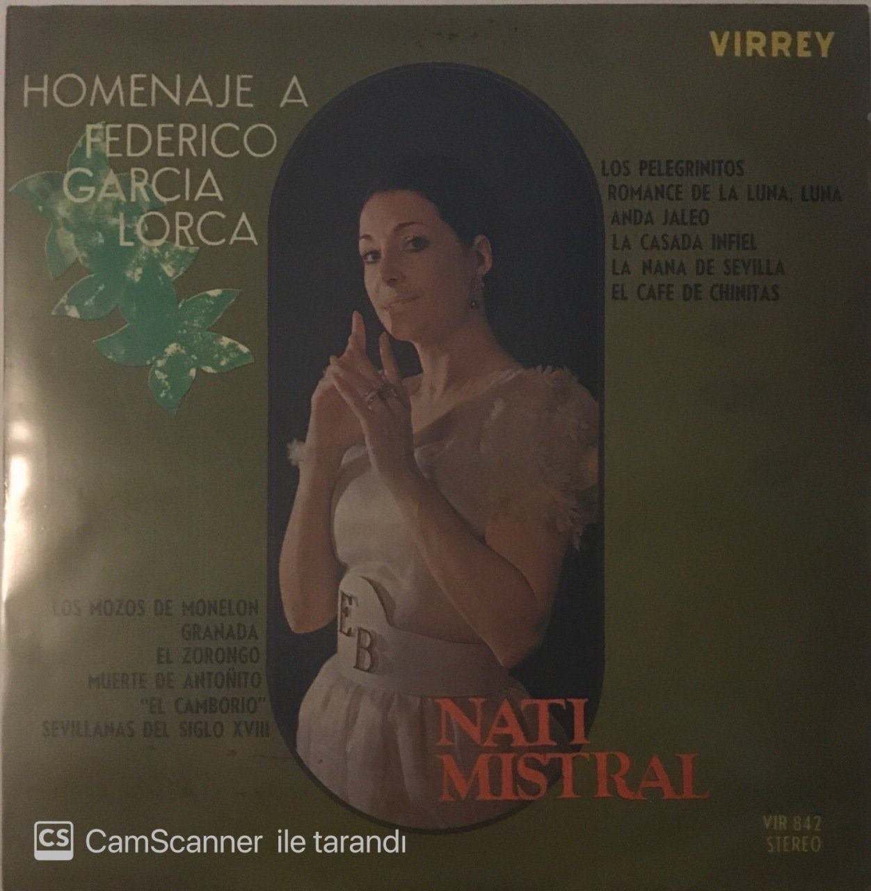 Nati Mistral Homenaje A Federico Garcia Lorca LP