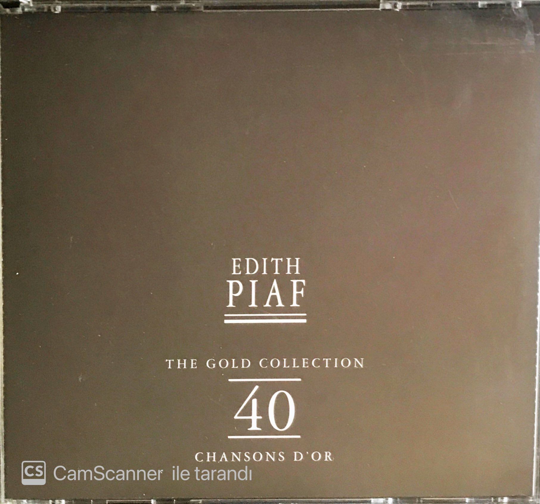 Edith Piaf - The Gold Collection - 40 Chansons D'or - 2 CD