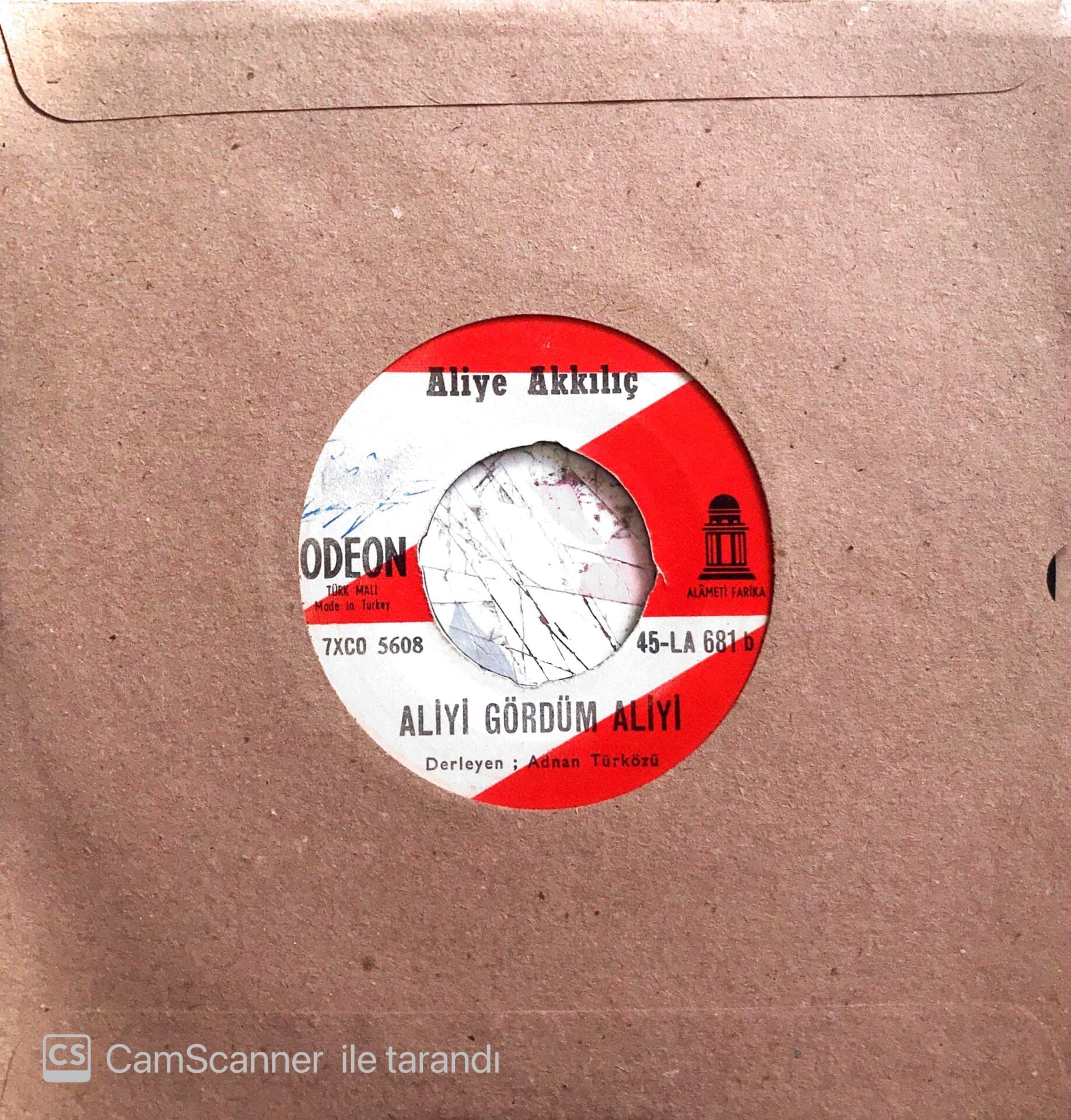 Aliye Akkılıç - Yol İçinde Yol Sorarsan/Aliyi Gördüm Aliyi - 45'lik