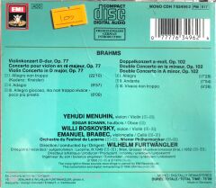 Brahms / Menuhin - Furtwangler CD