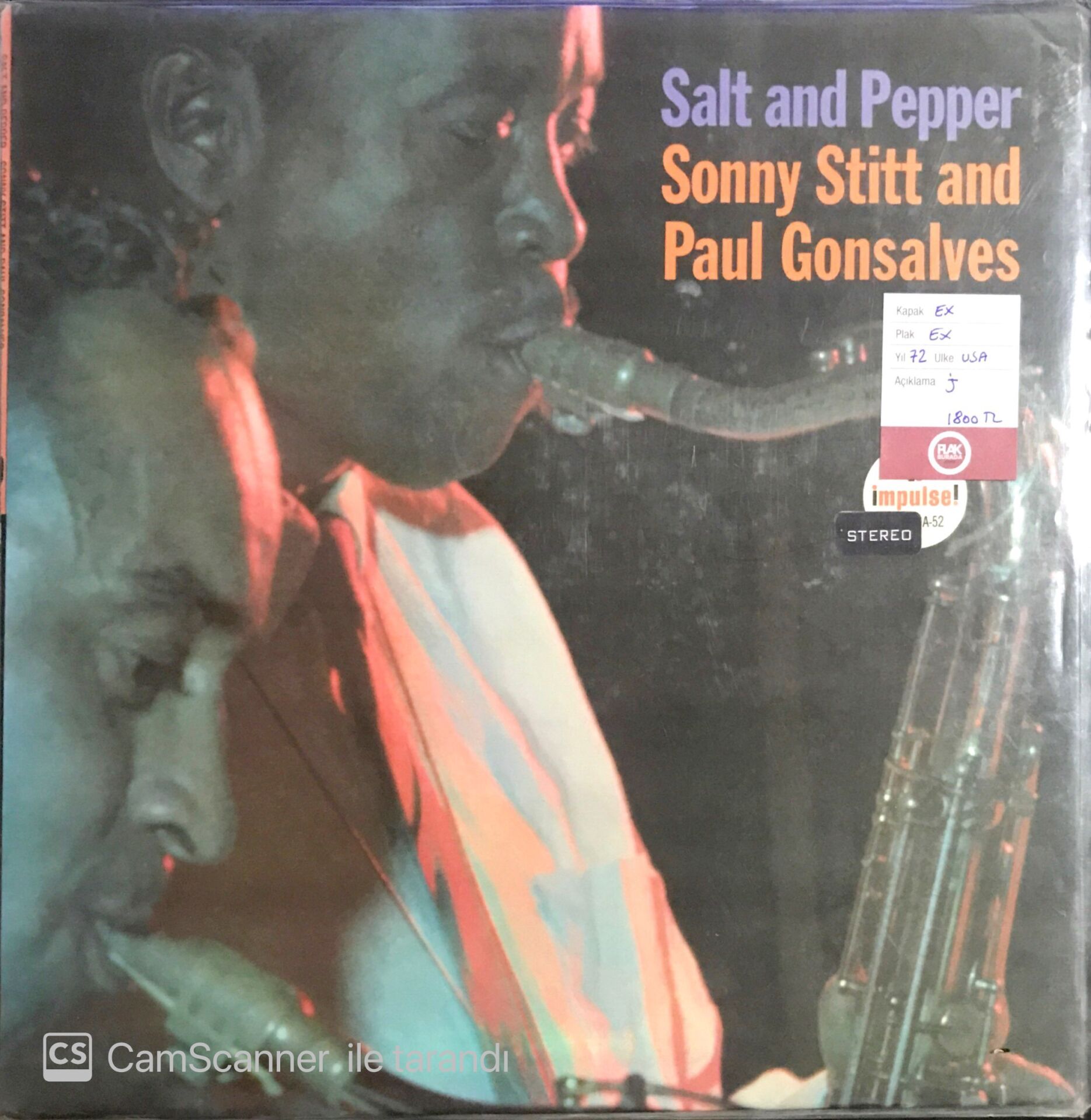 Sonny Stitt and Paul Gonsalves - Salt and Pepper LP