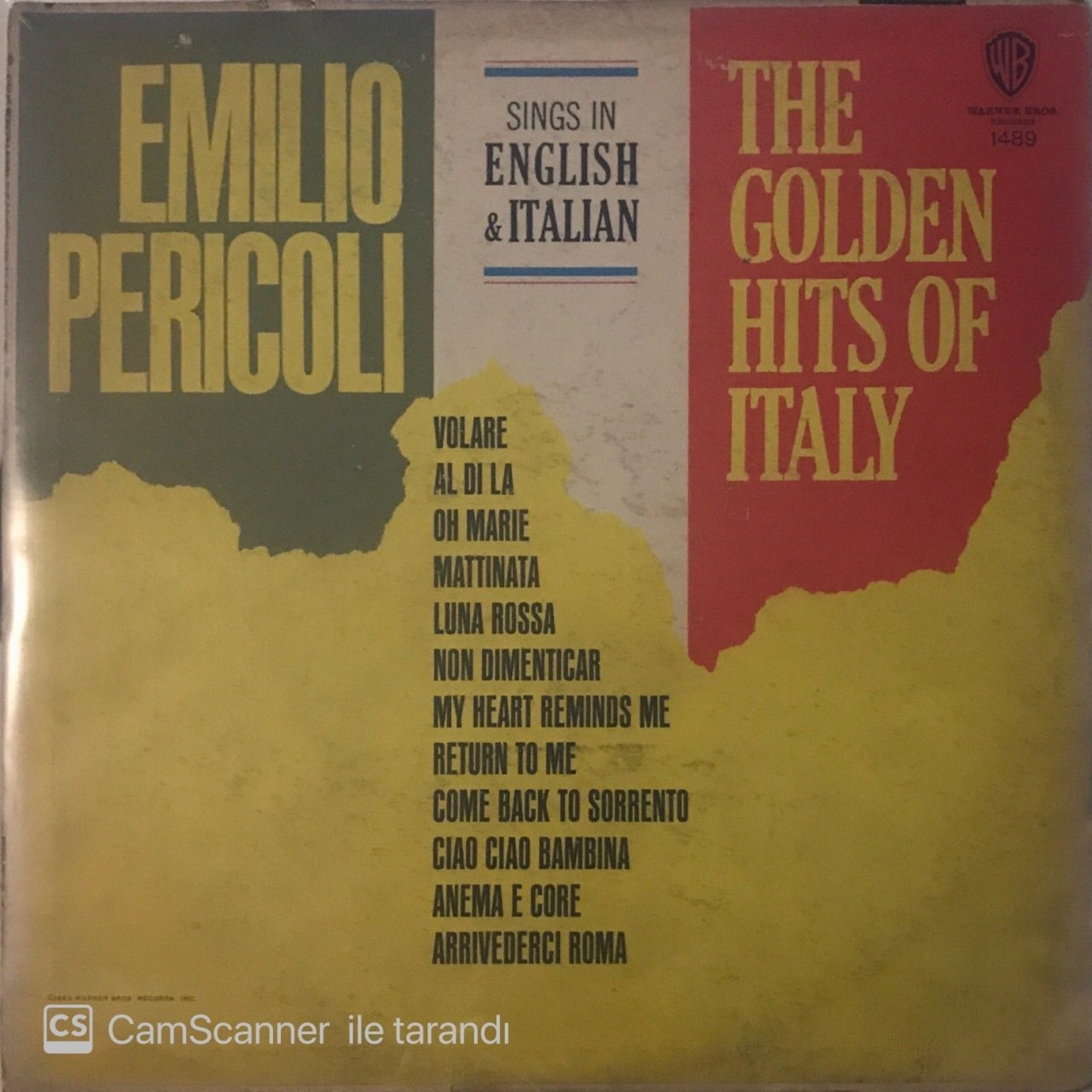 Emilio Pericoli The Golden Hits Of Italy LP
