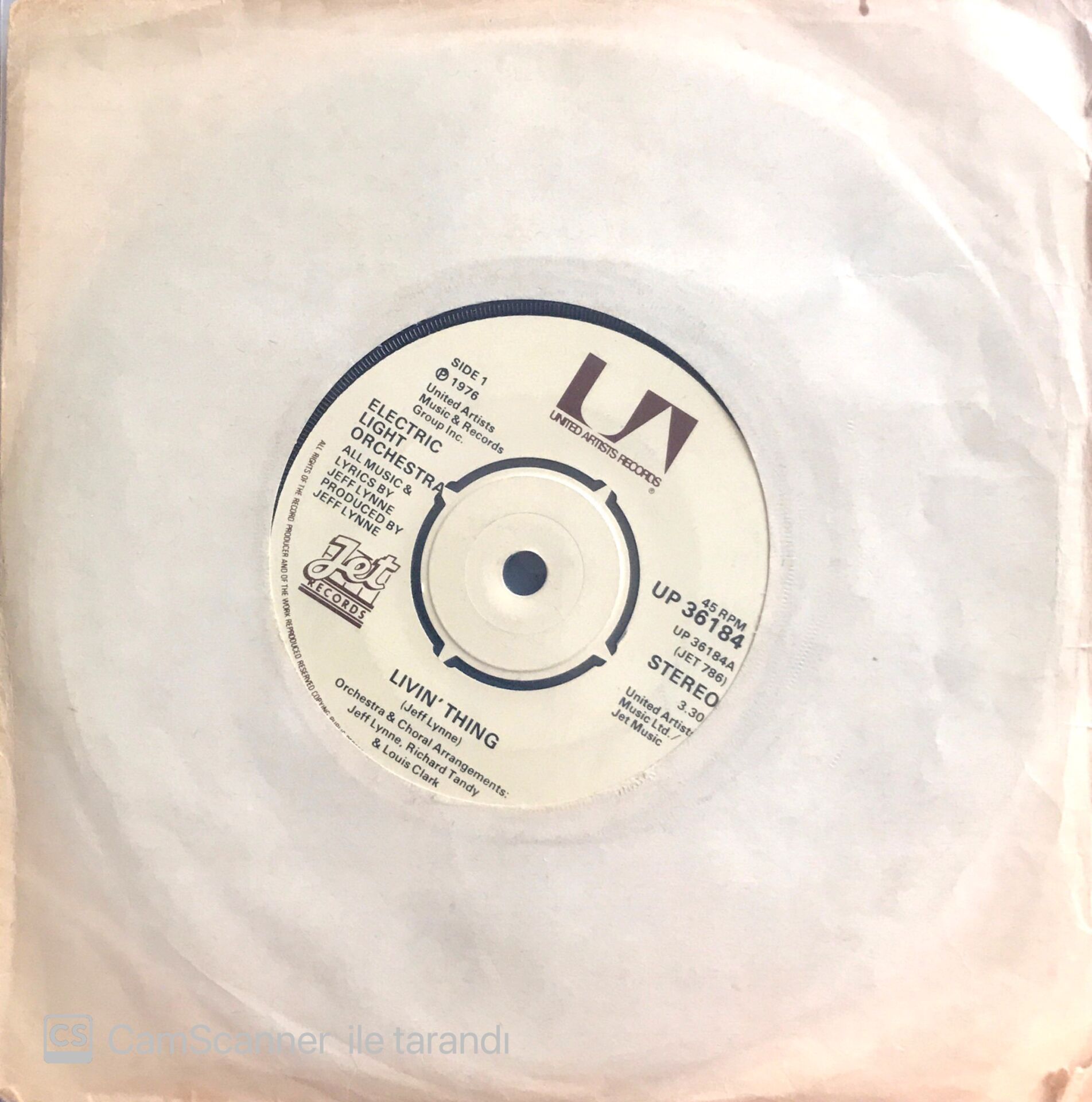 Electric Light Orchestra / Livin' Thing 45'lik