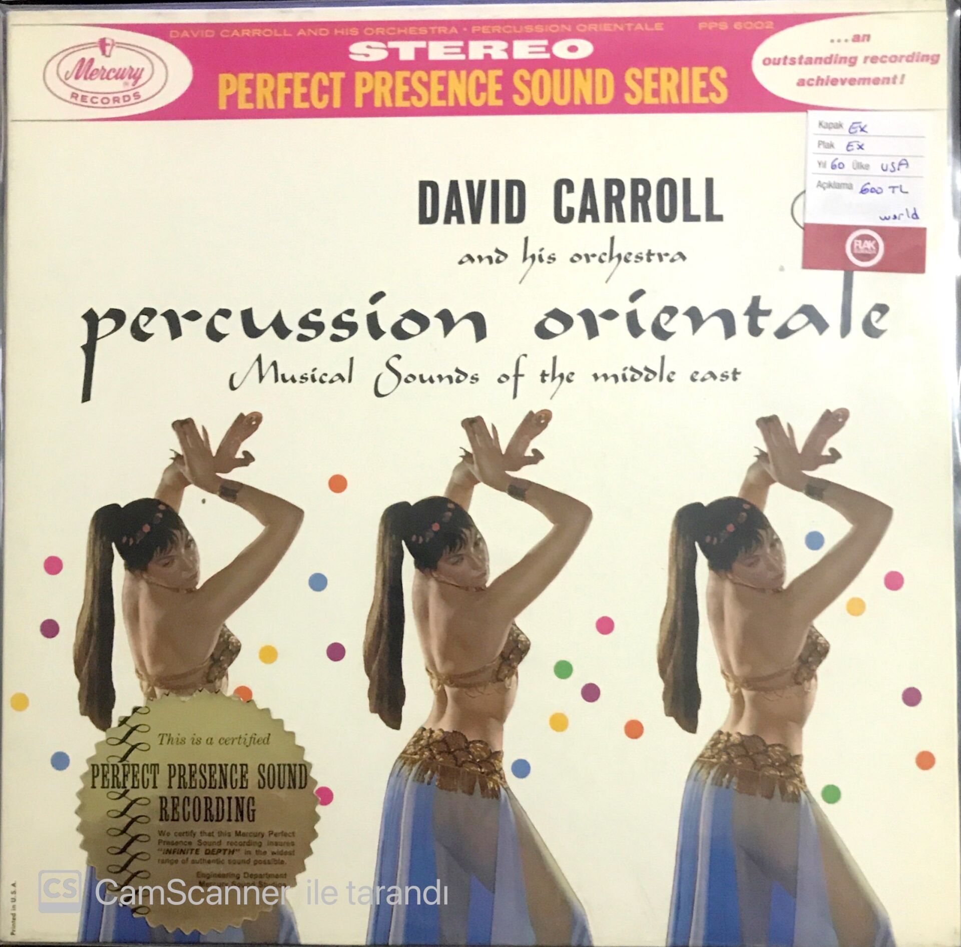 David Carroll - Percussion Orientale LP
