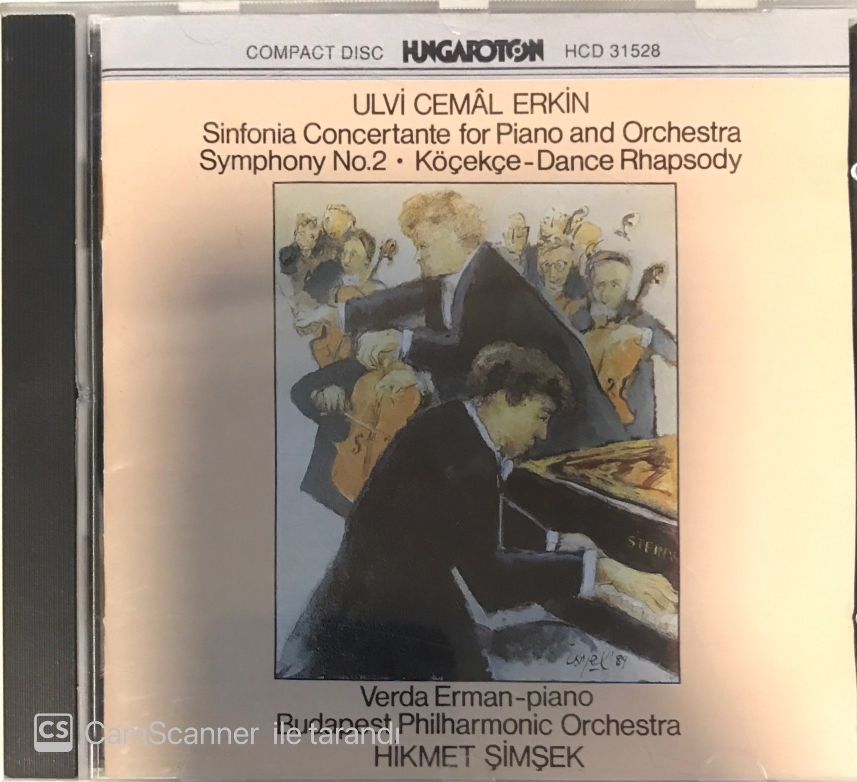 Ulvi Cemal Erkin Sinfonia Concerto For Piano And Orchestra CD