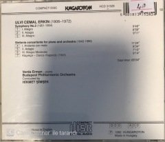 Ulvi Cemal Erkin Sinfonia Concerto For Piano And Orchestra CD